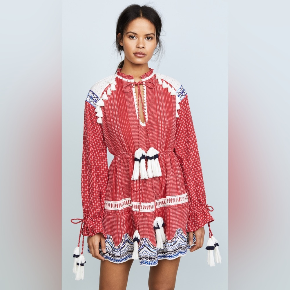 HEMANT & NANDITA Long Sleeve Dress